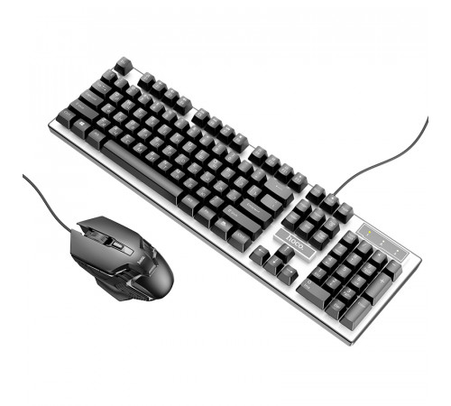 Клавіатура дротова Hoco GM18 Luminous gaming + мишка дротова (з Eng, Рус розкладками)