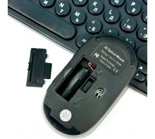 Клавіатура Бездротова 902 + Мишка (з Eng, Ru розкладками)