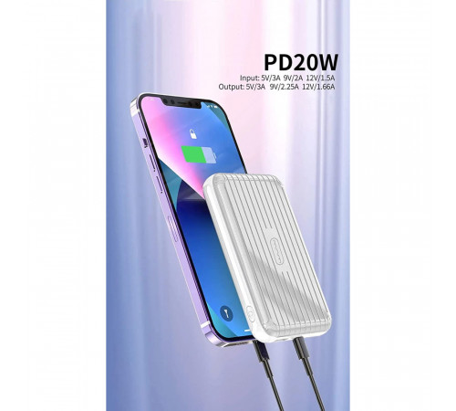 УМБ Power Bank WUW Y104 10000mAh PD20W+22.5W з бездротовою зарядкою