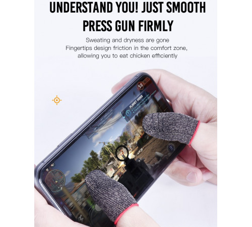 Мобільні ігрові напальчники XO ZT-1 (срібне волокно)