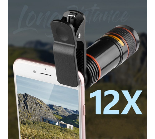Телефонний об'єктив Mobile Phone Telescope 12X Zoom