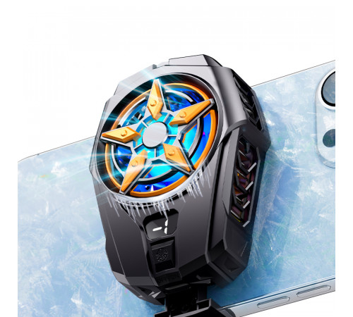 Охолоджувач для телефону XO SL02 (2 швидкості, з цифровим дисплеєм) (магнітний+затискач)