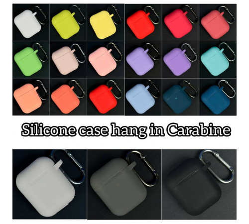 Silicone Case Hang in Carabine for AirPods 1-2 РОЗПРОДАЖ