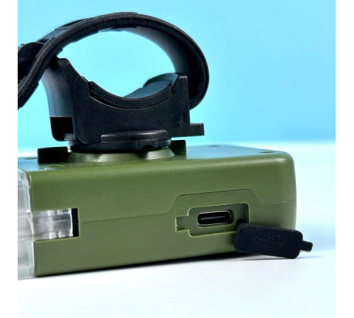 Ліхтар налобний-запальничка YM-T618 (LED, COB, Motion Sensor, Li-Ion акумулятор, Type-C)