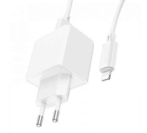 Мережевий зарядний пристрій Hoco CS11A Ocean 2.1A Lightning