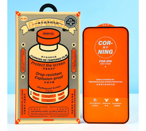 Захисне скло Remax GL-83 Corning HD Tempered Glass Screen iPhone 15 Pro Max