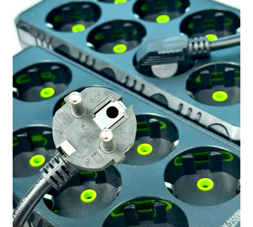 Мережевий подовжувач UA Power F17 7 розеток 6m