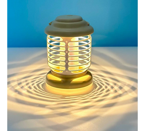 Лампа-пастка від комах M1 2в1 світильник (з вбуд. акум.) (16см)