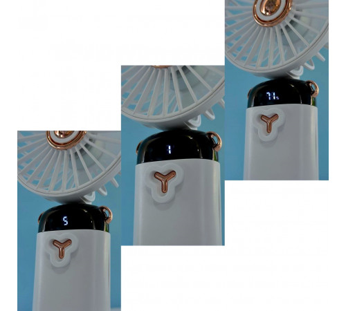 Вентилятор TP01 3in1 з цифровим дисплеєм 1200mAh (з вбуд. акум.)