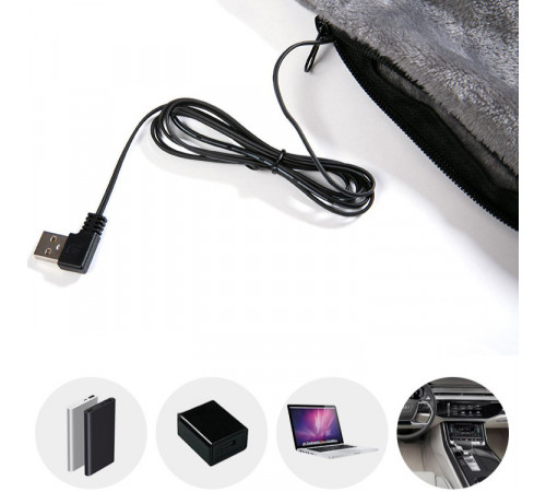 Електроковдра Плед з підігрівом від USB 5V (140*85 см)