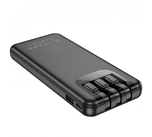 УМБ Power Bank Hoco J114 Charger 10000mAh (with cable Type-C+Lightning+Micro)