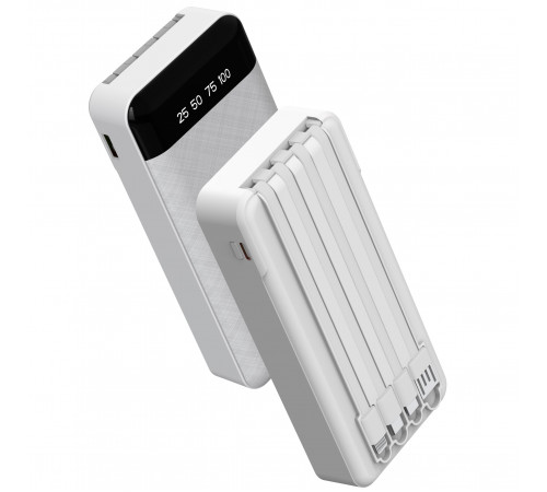 УМБ Power Bank WUW Y130 10000mAh 2.1A (with cable Lightning+Micro+Type-C+USB)