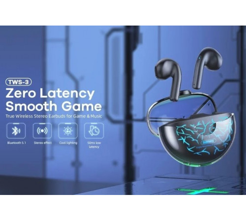 Бездротові навушники Remax TWS-3 Stereo Gaming