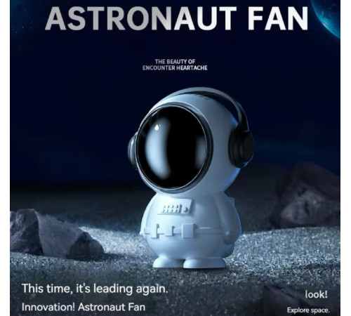Вентилятор на ШЕЮ  астронавт, портативный небольшой вентилятор, зарядка через USB (100)