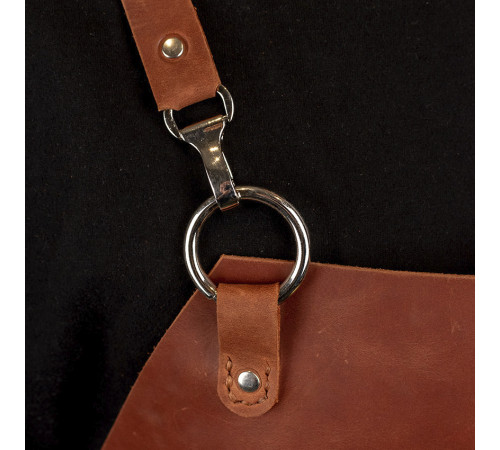 Шкіряний фартух Daddy Smoke бурий