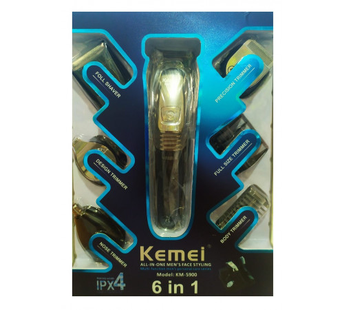 Машинка для стрижки Kemei LFQ-KM-5900 6в1 (30 шт/ящ)