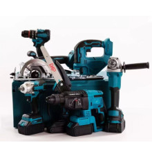 ШУРНабір 7 В 1 3 АККУМ Болгарка+Гайковерт+Шуруп+Перфорат+Пила+Циркулярка+Лобзик 48W 0730-3 (1)