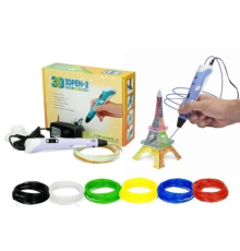 3d ручка рожева,жовта, фіолетовий берюза (50)