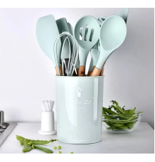 Набір кухонного приладдя 12 предметів Kitchen Set( Чор,крас,біл,берюз,троянд,чорн) (24)