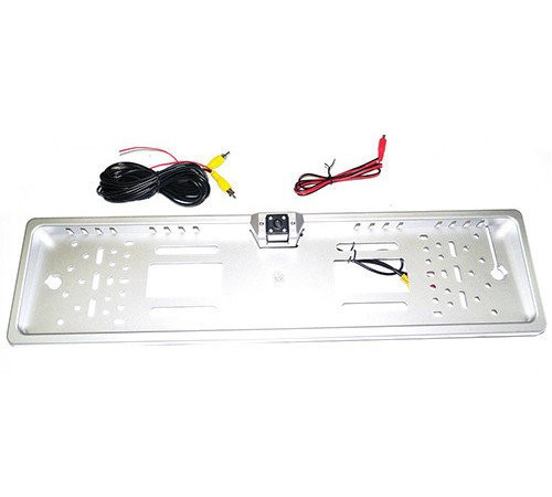 НЕТУ Камера заднего вида рамка 4LED Silver (30 шт/ящ) @