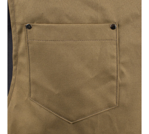 Кухарський фартух Daddy Smoke із тканини бежевий