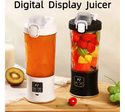 Портативний бездротовий блендер для фруктів, 600 мл із десятьма лезами, 3000 мАг XL-1427 (50)