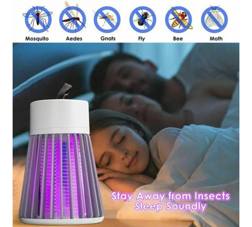 Лампа-пастка для комарів Побутова із зарядкою від Usb ДОРОЖЧЕ З ЮСБ: ( 100)
