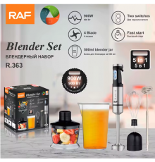 Блендер 5 в 1 блендер з нержавіючої сталі R.363 5in1 RAF (12)