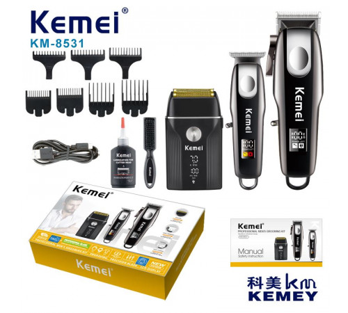 Kemei 8531   Ты барбер  набор для стрижки    KM-8531   (20)