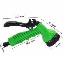 Пістолет для поливу, ручний розпилювач - насадка на шланг, Nozzle head 878 (200)