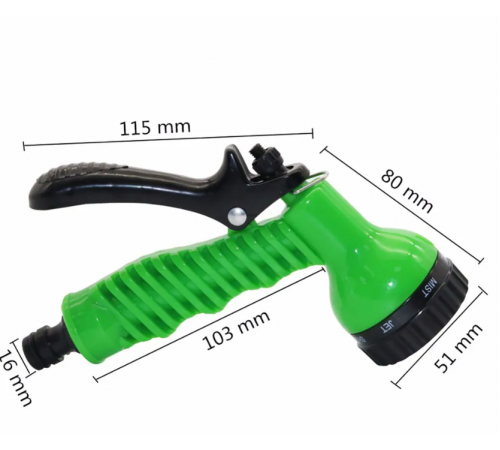 Пістолет для поливу, ручний розпилювач - насадка на шланг, Nozzle head 878 (200)