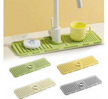 Силиконовая насадка-брызговик на смеситель для раковины,коврик Drain mat	 LY-692  (220)