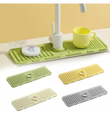 Силиконовая насадка-брызговик на смеситель для раковины,коврик Drain mat	 LY-692  (220)