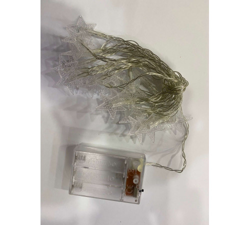 Гирлянда  на батарейках 20LED -   3  метра желый   Звезда   SF-35 КОД 2008   (200)