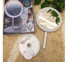 Дзеркало настільне з підсвічуванням та вентилятором beauty breeze mirror LY-699 (24)