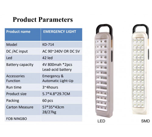 Ліхтарик 714 42 LED (60 )
