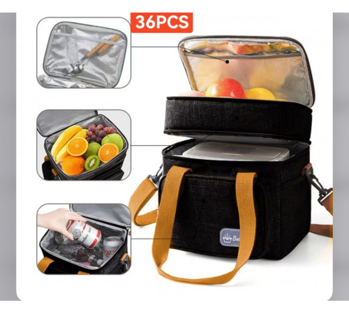 Термосумка на плече,ізоляційні, Сумка-Холодильник сумка з двома герметичними відсікамиXL-1044 (50)