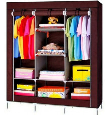 Тканинна шафа HCX Storage Wardrobe 88130 Є темно червона (6) (10)