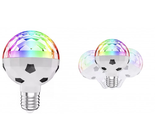 Футбольний М'яч Нова обертова Світлодіодна лампа для дискотеки, 6 Вт, E27 LY-729(100)