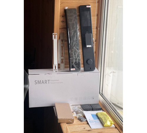 Дверний Замок (SMART FINGERPRINT) 2 сенсором, паролем 2 АКБ MS64 (6)