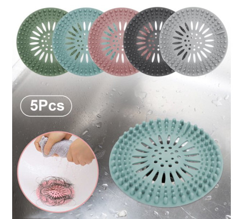 Силиконовая пробка для волос, крышки для слива для душа  засоров (300)