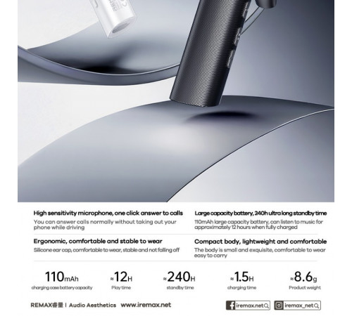 Bluetooth гарнітура Remax RB-T01