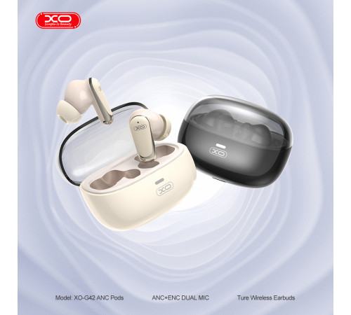 Бездротові навушники XO G42 Golden Bud Dual-Mic ANC+ENC