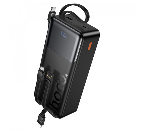 УМБ Power Bank Hoco J156B Founder 30000mAh 22.5W+PD20W (with cable Type-C+Micro+Lightning+USB)