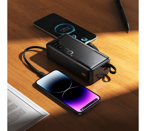 УМБ Power Bank Hoco J156B Founder 30000mAh 22.5W+PD20W (with cable Type-C+Micro+Lightning+USB)