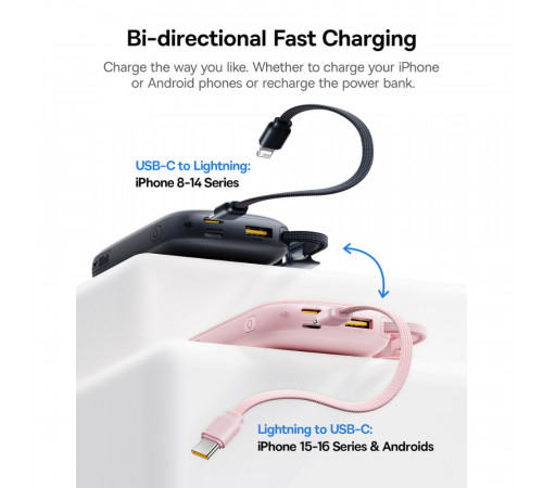 УМБ Power Bank Baseus EnerFill FC21 Qpow 3 Ultra 10000mAh 22.5W (with cable Type-C to Lightning) (E0027L00)