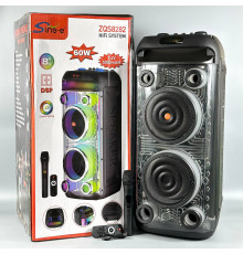 УЦІНКА Колонка Sing-e ZQS8282 RGB з мікрофоном та пультом 60W, 5000mAh (73,0*32,5*32,0 см) (тріщина на ручці)