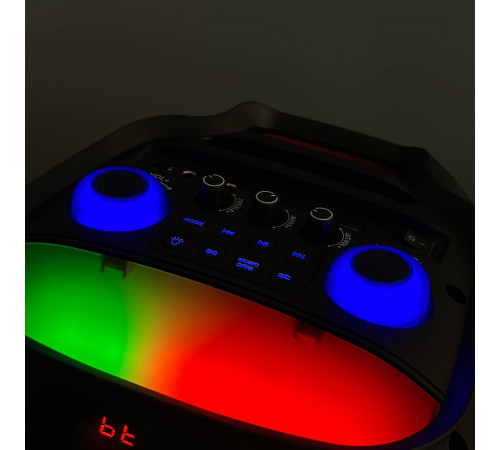 УЦІНКА Колонка Sing-e ZQS8282 RGB з мікрофоном та пультом 60W, 5000mAh (73,0*32,5*32,0 см) (тріщина на ручці)