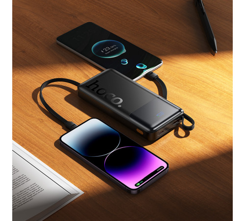 УМБ Power Bank Hoco J156 Founder 10000mAh 22.5W+PD20W (with cable Type-C+Micro+Lightning+USB)