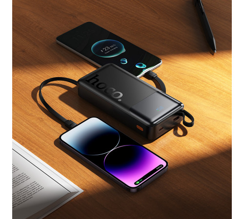 УМБ Power Bank Hoco J156A Founder 20000mAh 22.5W+PD20W (with cable Type-C+Micro+Lightning+USB)